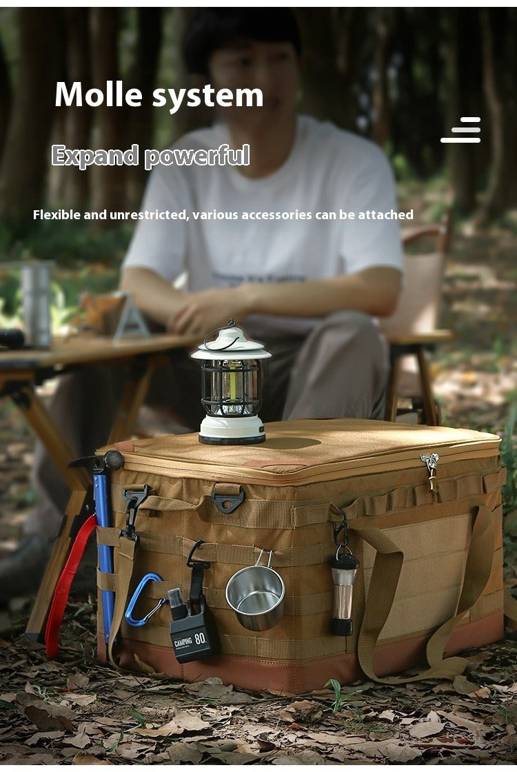 Outdoor Picnic Cooking Pot Set with Gas Tank and Large Capacity Bag