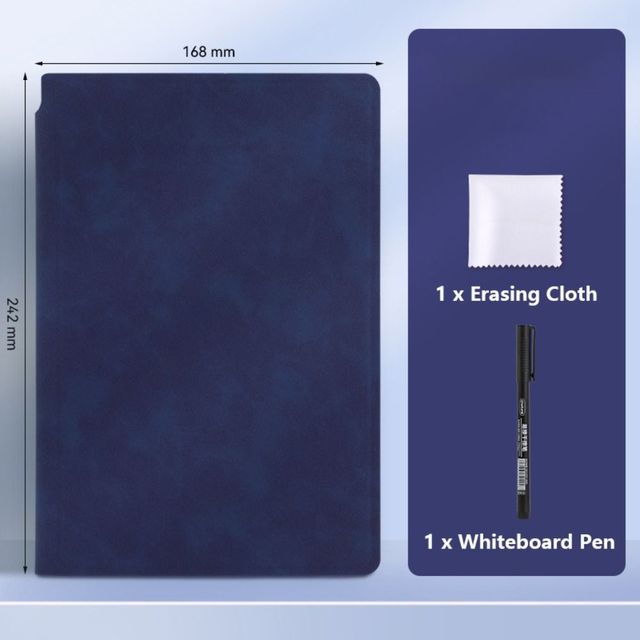 A5 Reusable Whiteboard Notebook with Erasing Cloth
