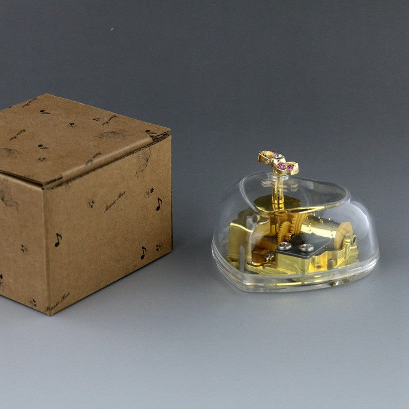 Mini Music Box with Bowknot Design