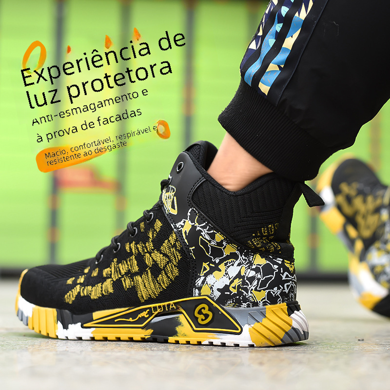 Lightweight Breathable Safety Shoes with Steel Toe
