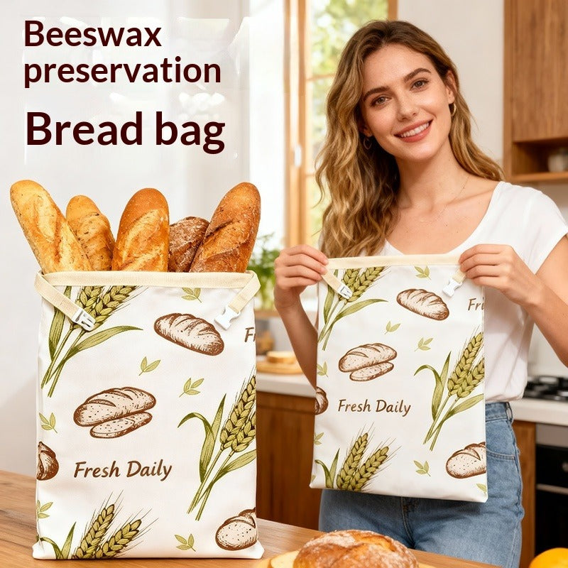 Beeswax Bread Bag Linen Cotton