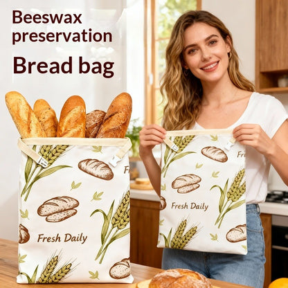 Beeswax Bread Bag Linen Cotton