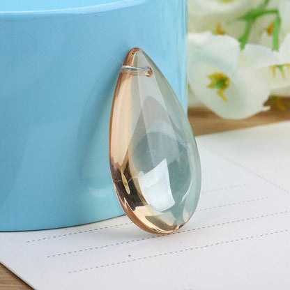 Handmade Crystal Water Drop Pendant Jewelry Beads
