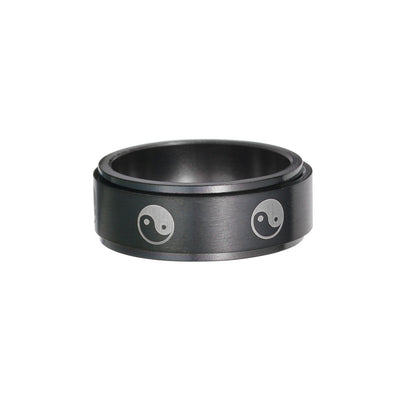Stainless Steel Turning Decompression Gossip Ring for All