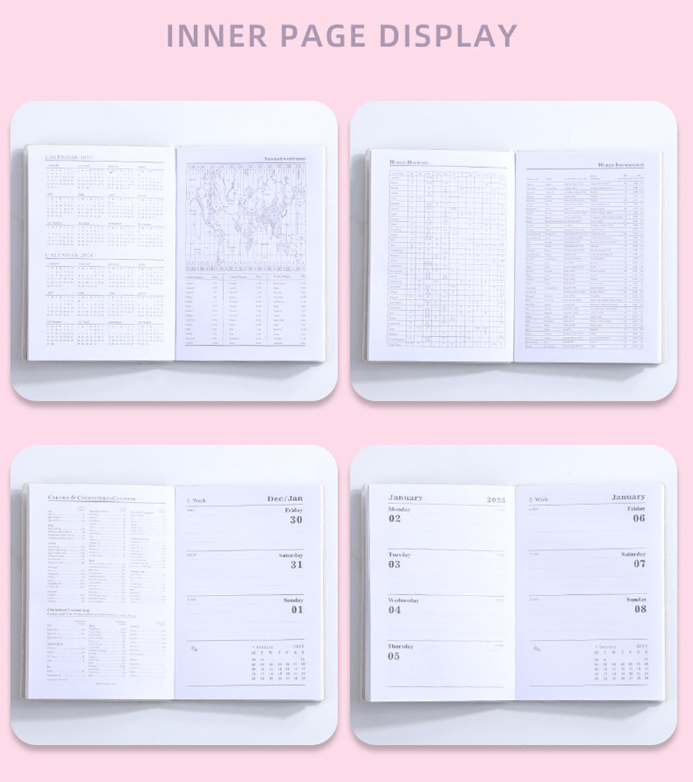 A7 Ultralight Portable English Calendar