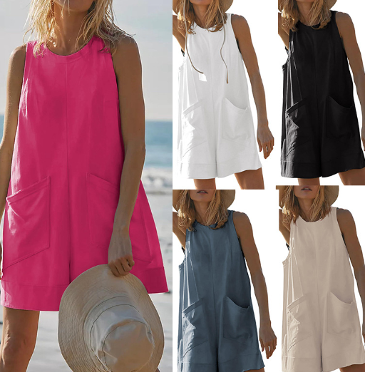 Kayla Sleeveless Outdoor Romper for Women