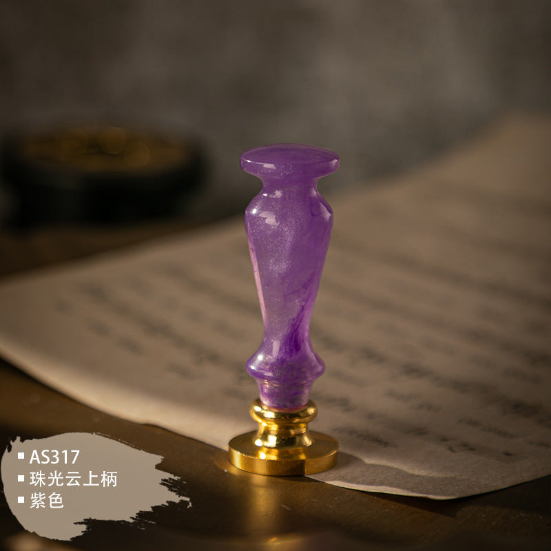 Custom Resin Alloy Wax Seal Handle Set for Magic Academy
