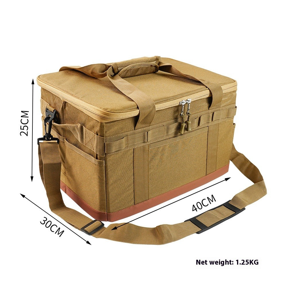 Outdoor Picnic Cooking Pot Set with Gas Tank and Large Capacity Bag