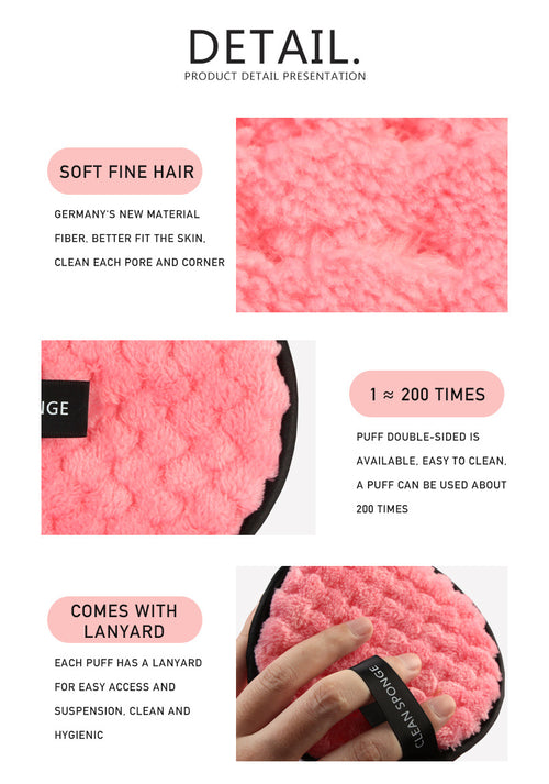 Makeup Remover Puff and Cotton Pads