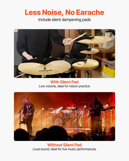 4-Piece Alloy Drum Cymbal Pack