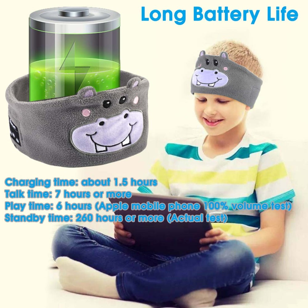 Bluetooth Headphones Animal Sleep Mask for Kids