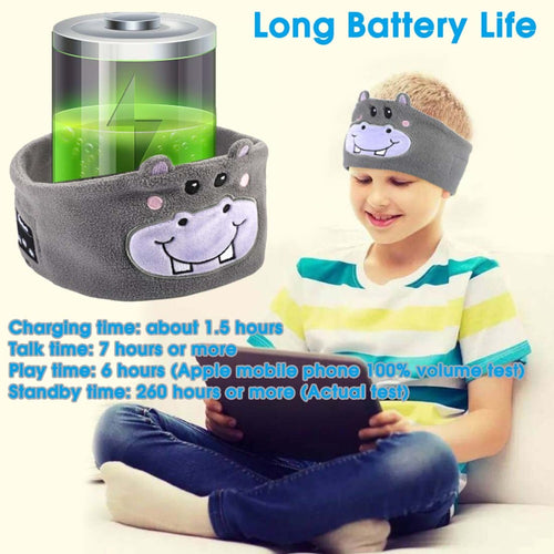 Bluetooth Headphones Animal Sleep Mask for Kids