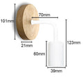 Modern Minimalist Iron Wall Lamp for Bedroom and Hallway