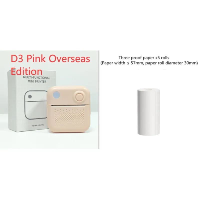 Mini Label Printer Student Pocket Portable Printer