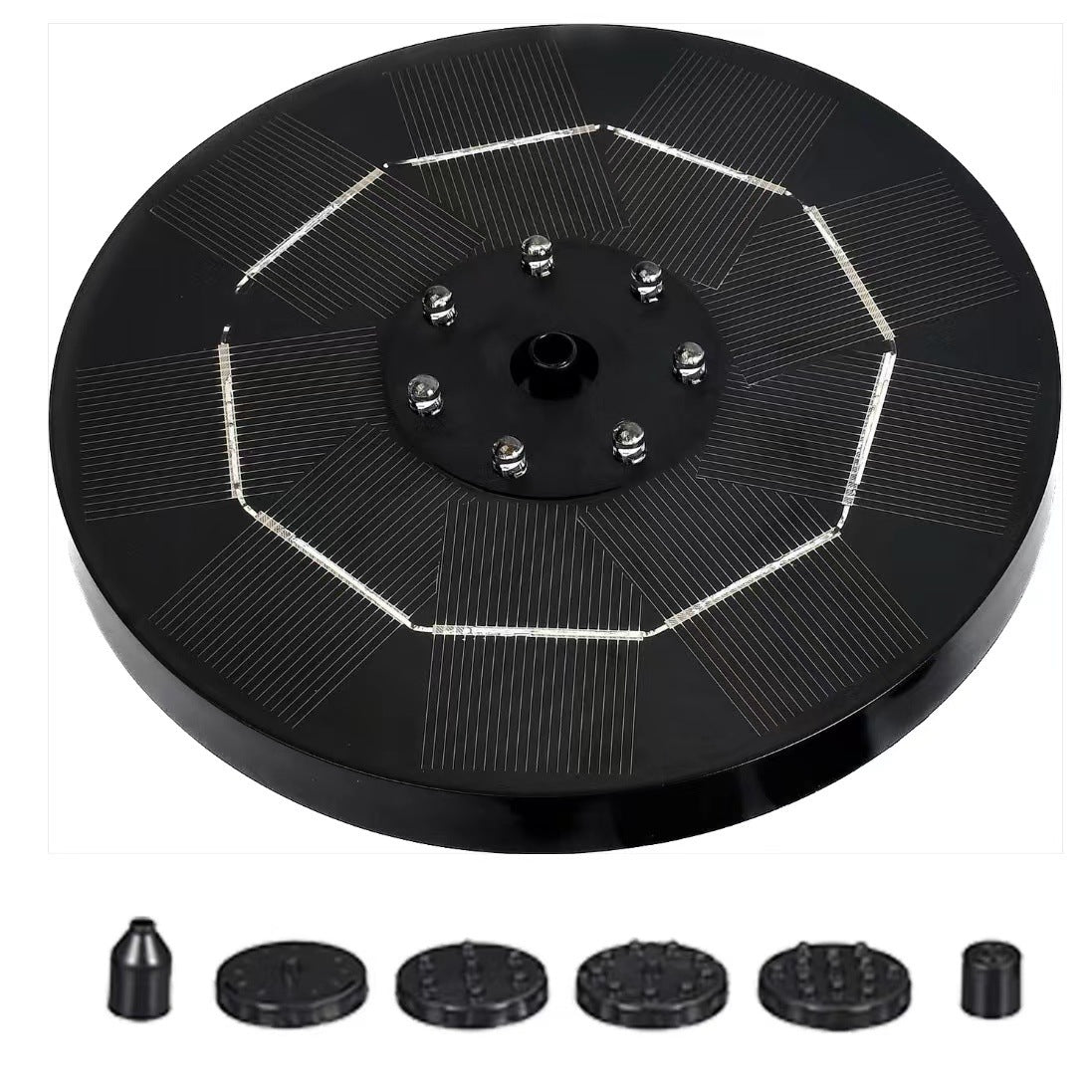 Outdoor Solar Fish Pond Oxygenating Fountain Decor
