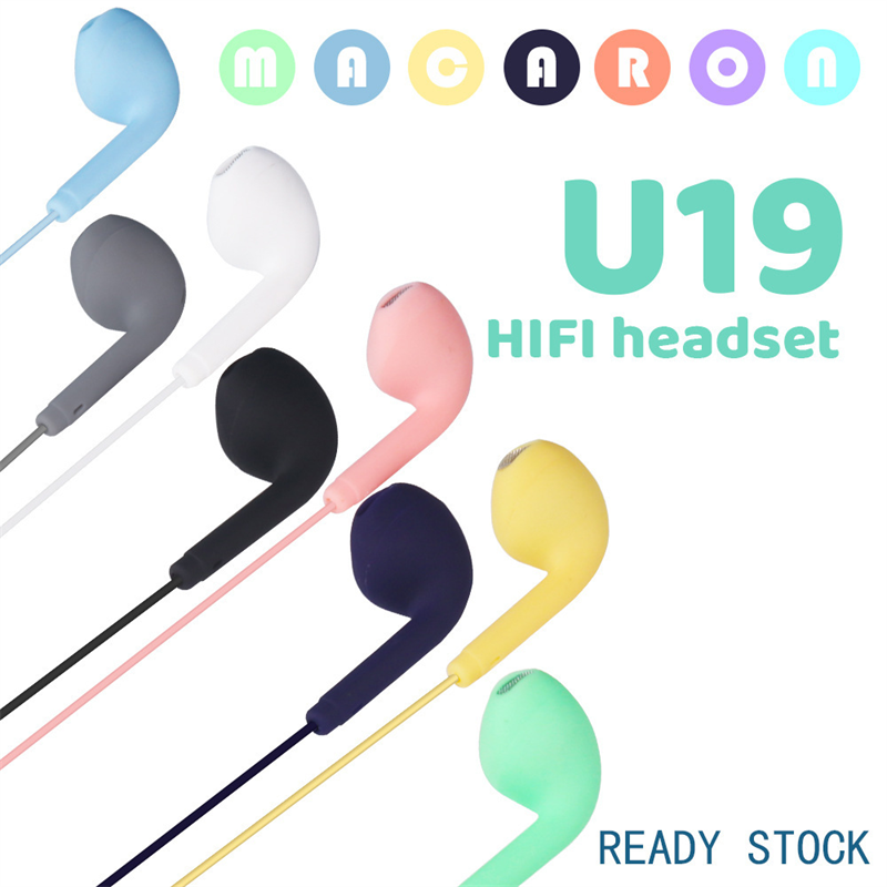 Macaron U19 Wired Earphones with Microphone and Stereo