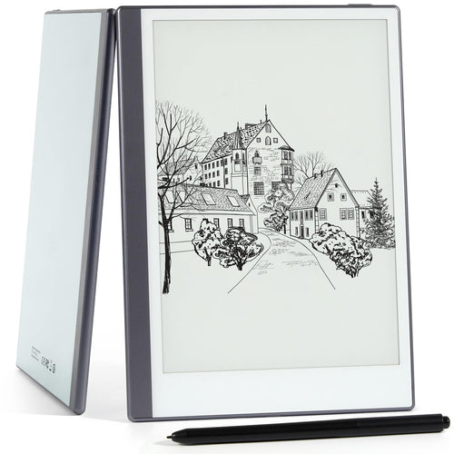 Android E-Ink ePaper Tablet Paperwhite eBook Reader Digital Notebook for Note Taking Drawing Paper White Graphics Notepad with Stylus and Case Cloud Sync and Screen Casting - Model Mini 9.7" Silver