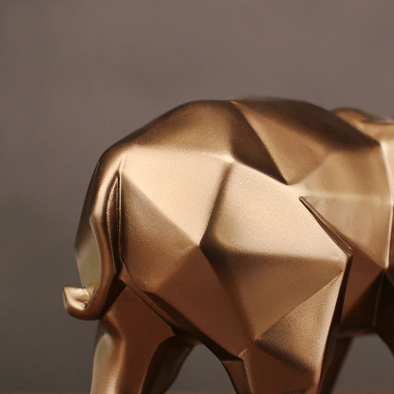 Geometric Faceted Elephant Home Decor Creative Gift