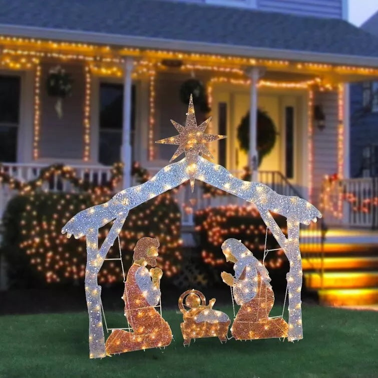Christmas Decoration Family Yard Home Decor (3 People)
