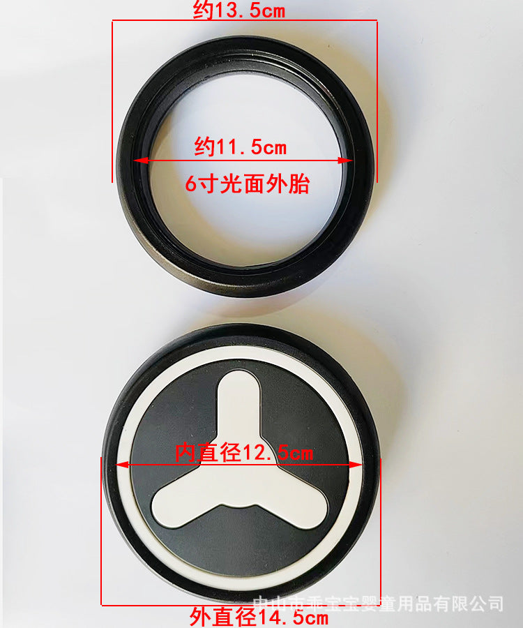 YOYO Baby Stroller Wheels with Rubber Tires and Bearings