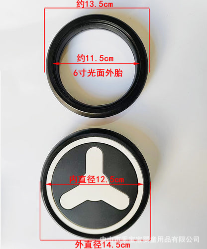 YOYO Baby Stroller Wheels with Rubber Tires and Bearings