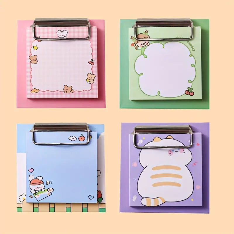 Cartoon Sticky Note Book for Students - 30 Sheets