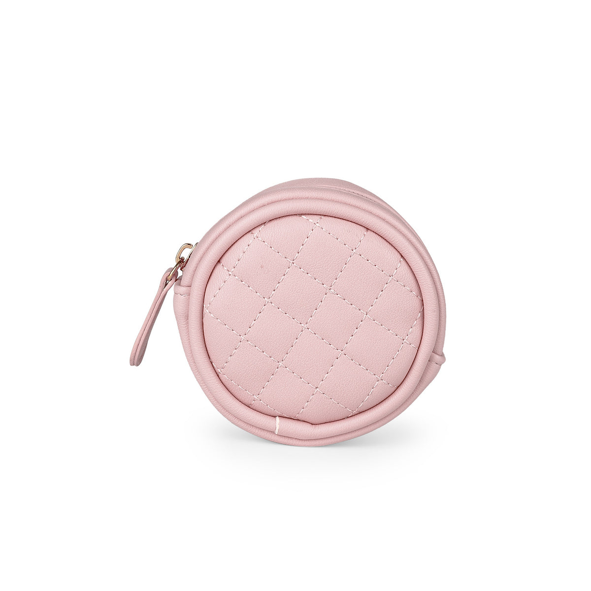 PU Leather Pacifier Bag with Keychain Loop for Small Items