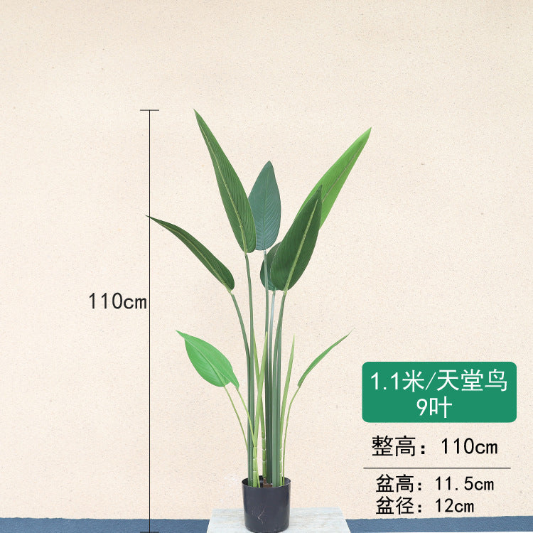 European Style Faux Traveler's Banana Tree Décor
