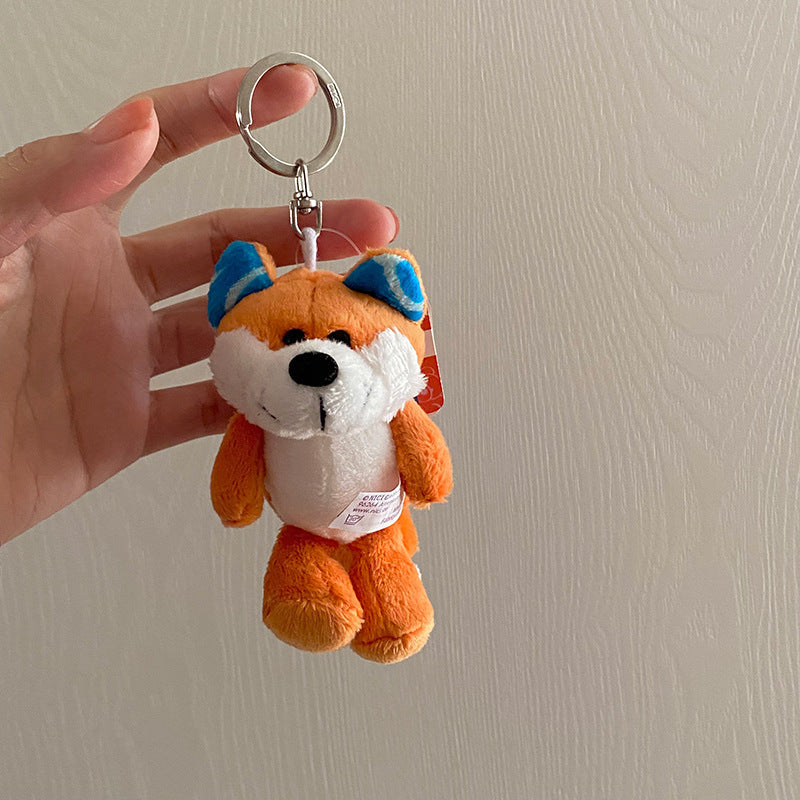 Cute Plush White Sheep Keychain Couple Pendant