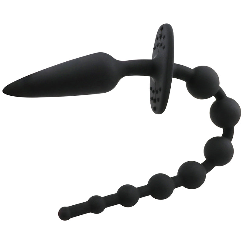 Silicone Beaded Anal Plug Prostate Massager
