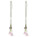 PartyKindom 2 PCS Phone Charm Kawaii Flower Phone Accessories Charm String Kawaii Phone Charm Hook Cute Phone Charms Aesthetic for Women Girl