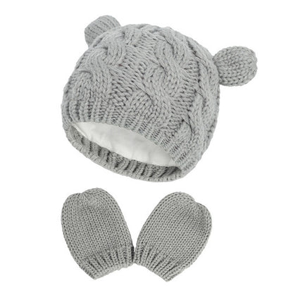 Children's Wool Knitted Ear Cap for Newborns (3-18 Months)