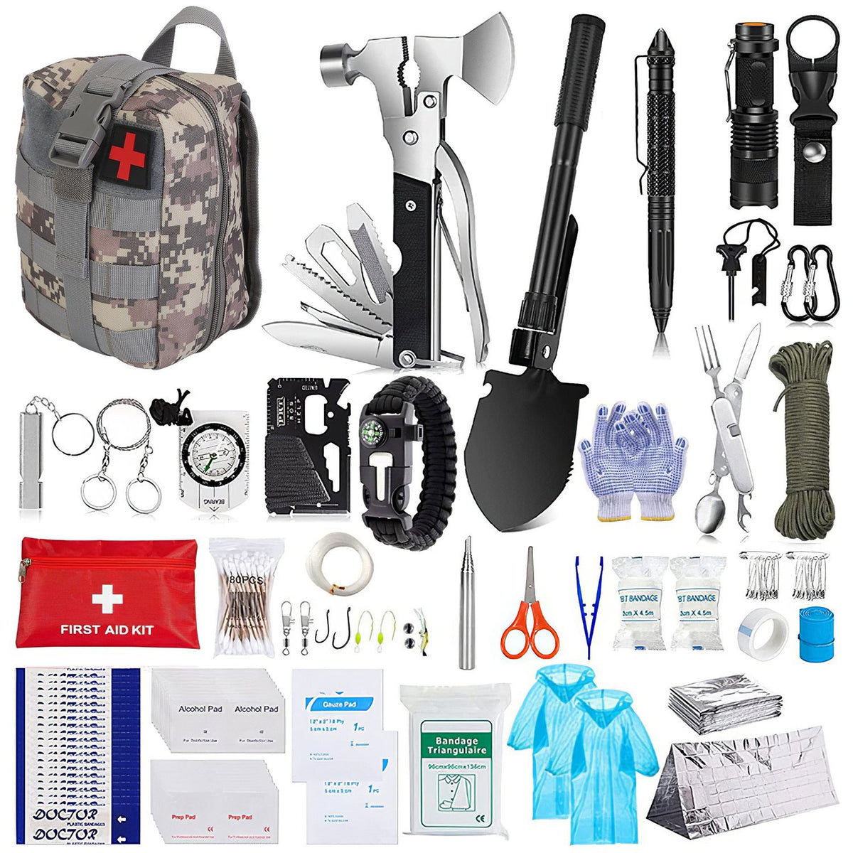 125-in-1 Emergency Survival and First Aid Kit