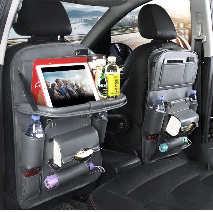 PU Leather Car Seat Back Organizer