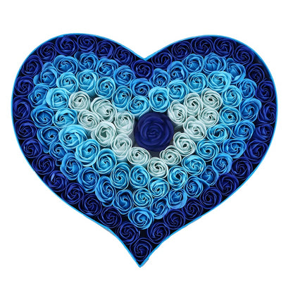 Gradient LED Heart-Shaped Soap Rose Gift Box