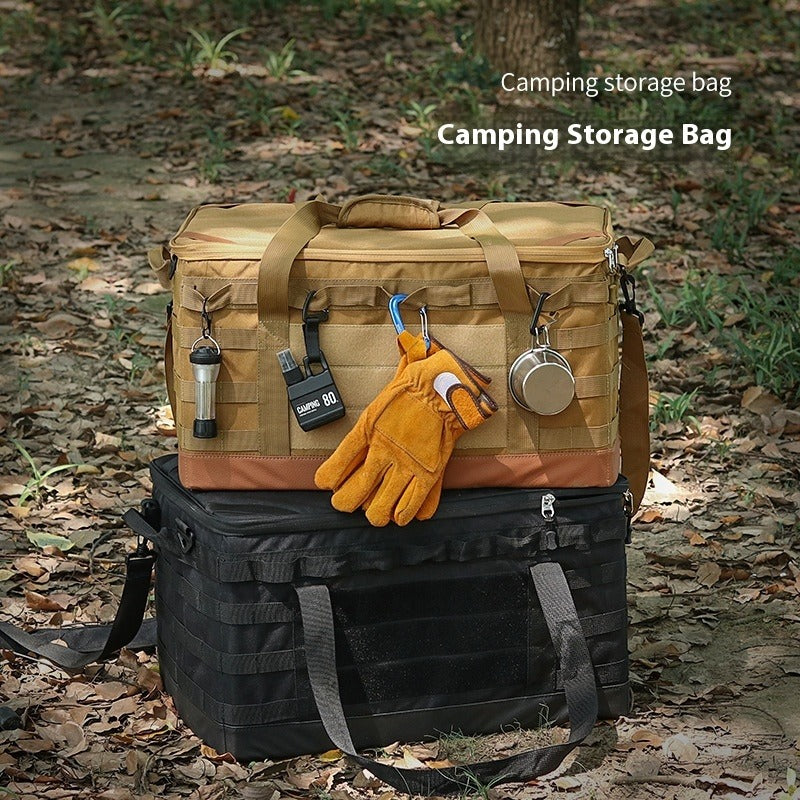 Outdoor Picnic Cooking Pot Set with Gas Tank and Large Capacity Bag