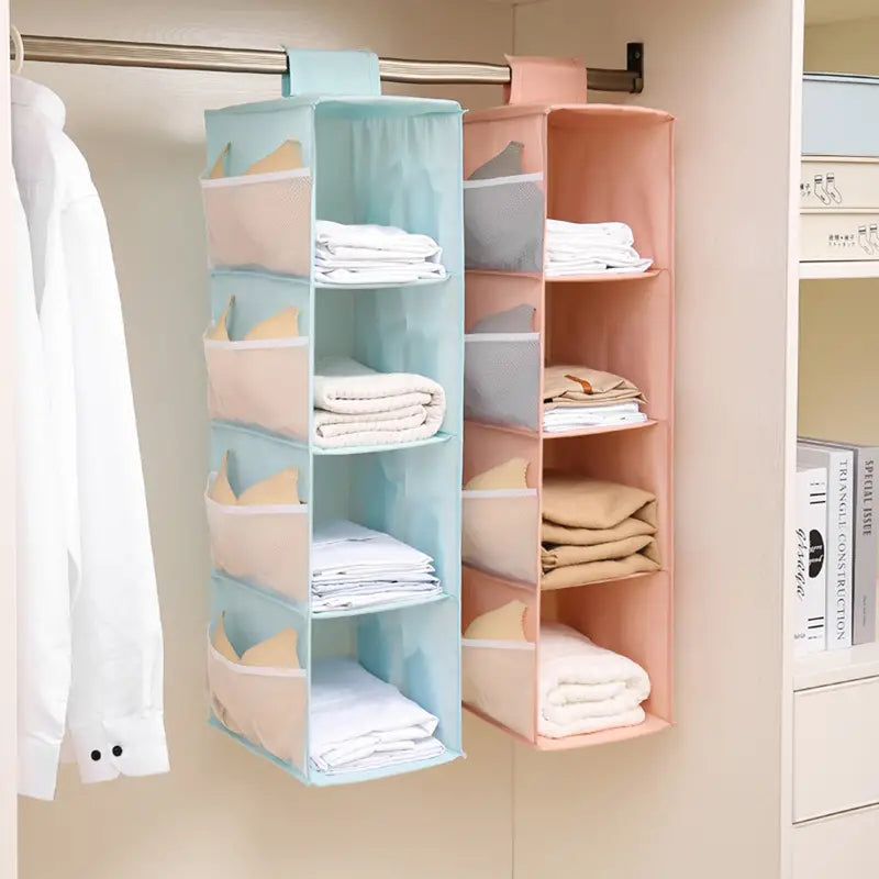 Multi-Layer Fabric Hanging Closet Organizer (1pc)
