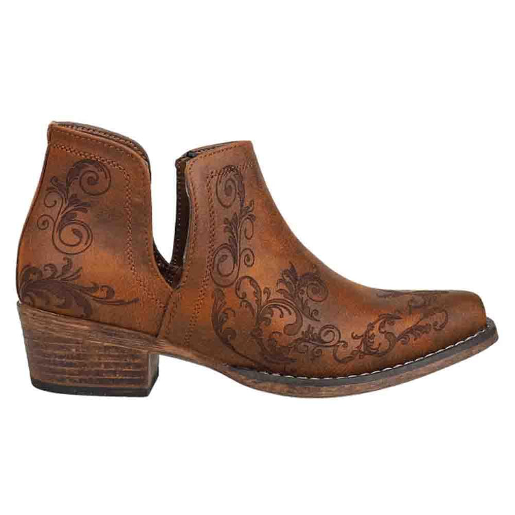 ROPER® Ava Women Boots for Leisure and Adventure – Faux Leather Upper – Man-made Lining – Stacked Heel Brown 2 10 M