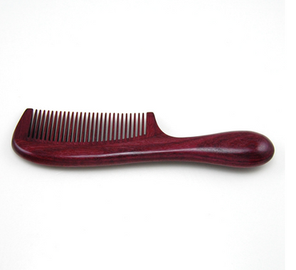 Natural Violet Comb with Thick Purple Wood Massage