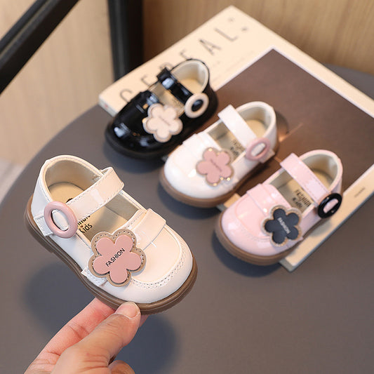 Cute Leather Soft Sole Shoes for Baby Girls