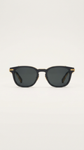 Sunglasses with gold-accented frames