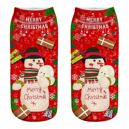 New 3D Printed Christmas Socks for Women