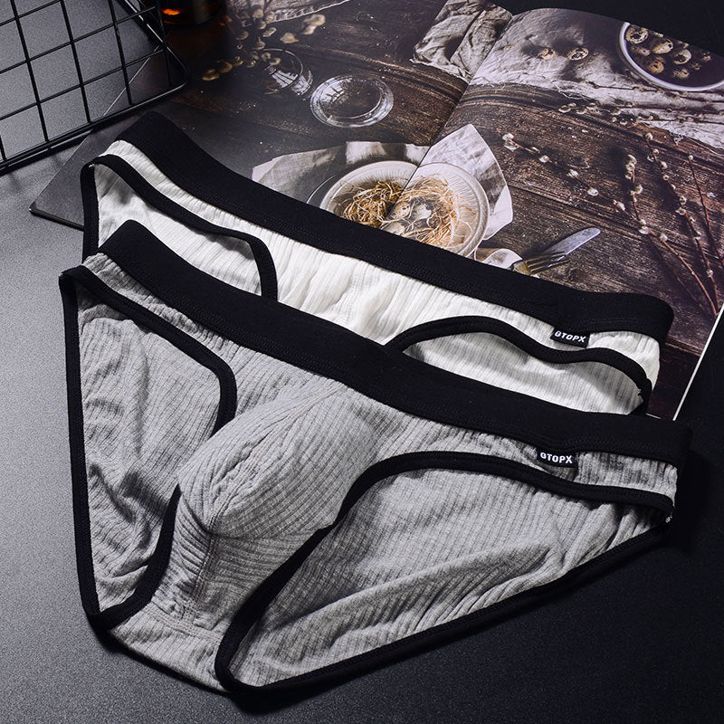 Men's Modal Low Rise Threaded Sexy Briefs