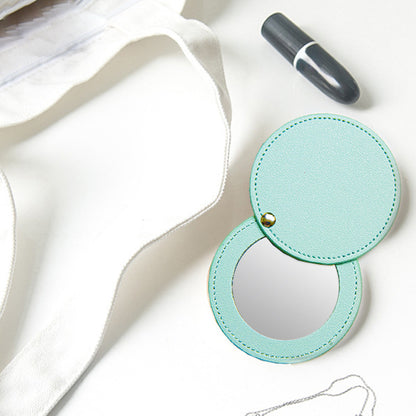 Candy Color Portable Foldable Round Makeup Mirror