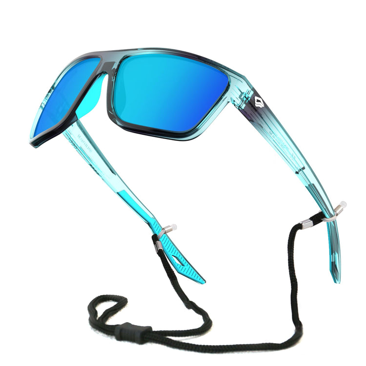 TOREGE Mens Women Sunglasses Polarized Sports UV Protection Wraparound Lightweight Sunglasses for Fishing Golf Driving Baseball NAUTILUS (C9)