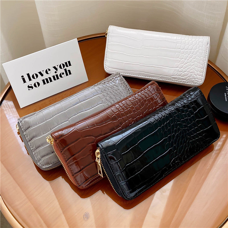 Long Lady Zipper Clutch Wallet for Women