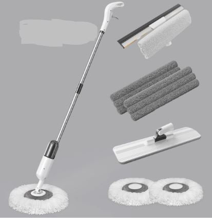 360° Rotating Spray Mop with Aluminum Alloy Bucket