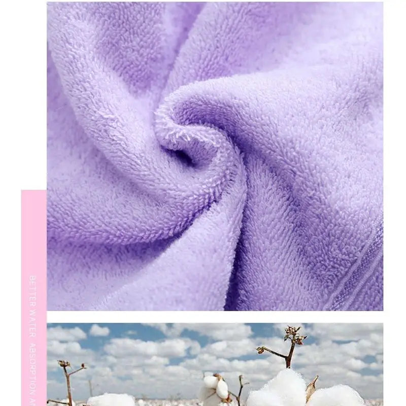 Cotton Fingertip Towels with Cartoon Fruit Embroidery (1/5pcs)