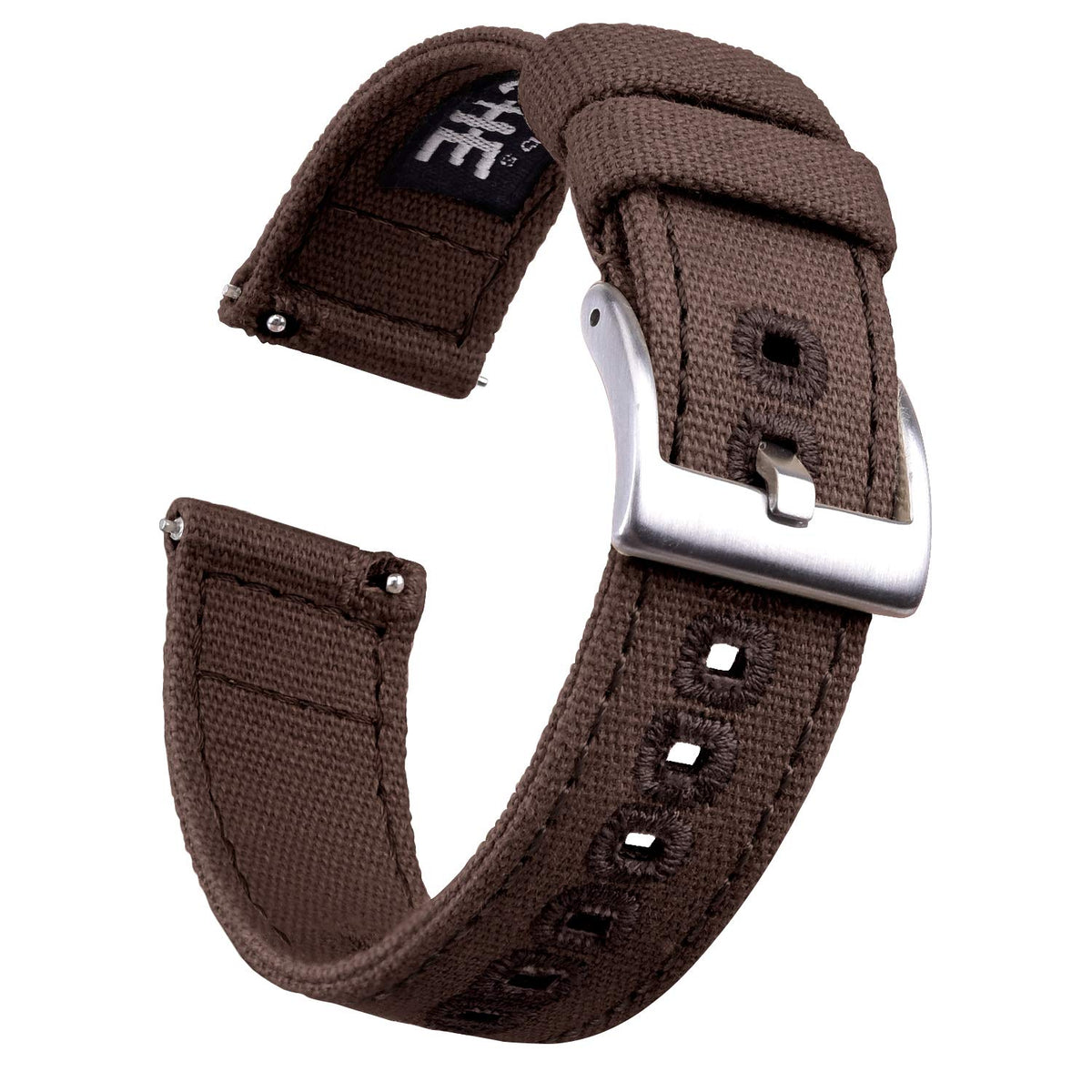 Ritche Christmas Gift 24mm Canvas Watch Band Quick Release Watch Strap for Men Women Watch Bands Valentines day Gifts for him or her White Elephant Gifts Stocking Stuffers for Men
