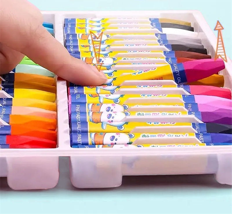Childrens Oil Pastel Drawing Crayon Set